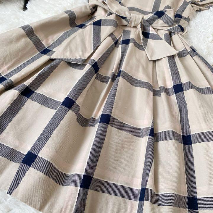 ホワイト系,M高品質 美品✨ BLUE LABEL CRESTBRIDGEチェック柄 ...