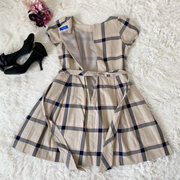 ホワイト系,M高品質 美品✨ BLUE LABEL CRESTBRIDGEチェック柄 ...