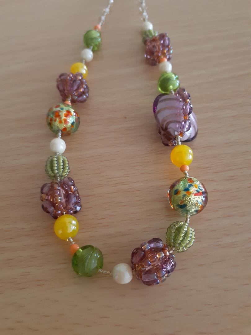☆美品☆　ヴェネチアンガラスネックレス