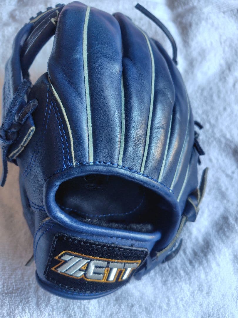 ZETT 左投げ用グローブ ソフトボール ネイビー