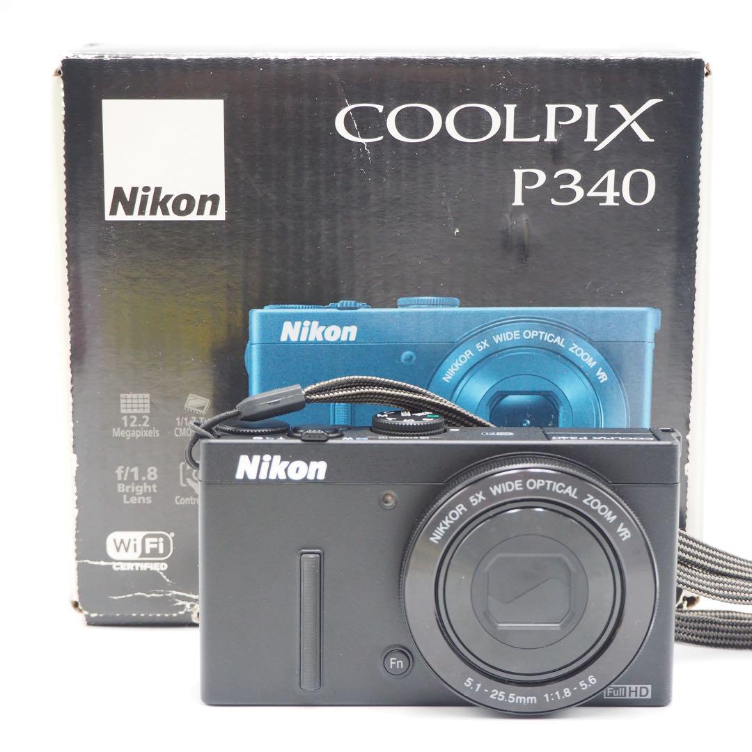 Nikon Coolpix P340 デジタルカメラ 光学5倍 別売ケース付き