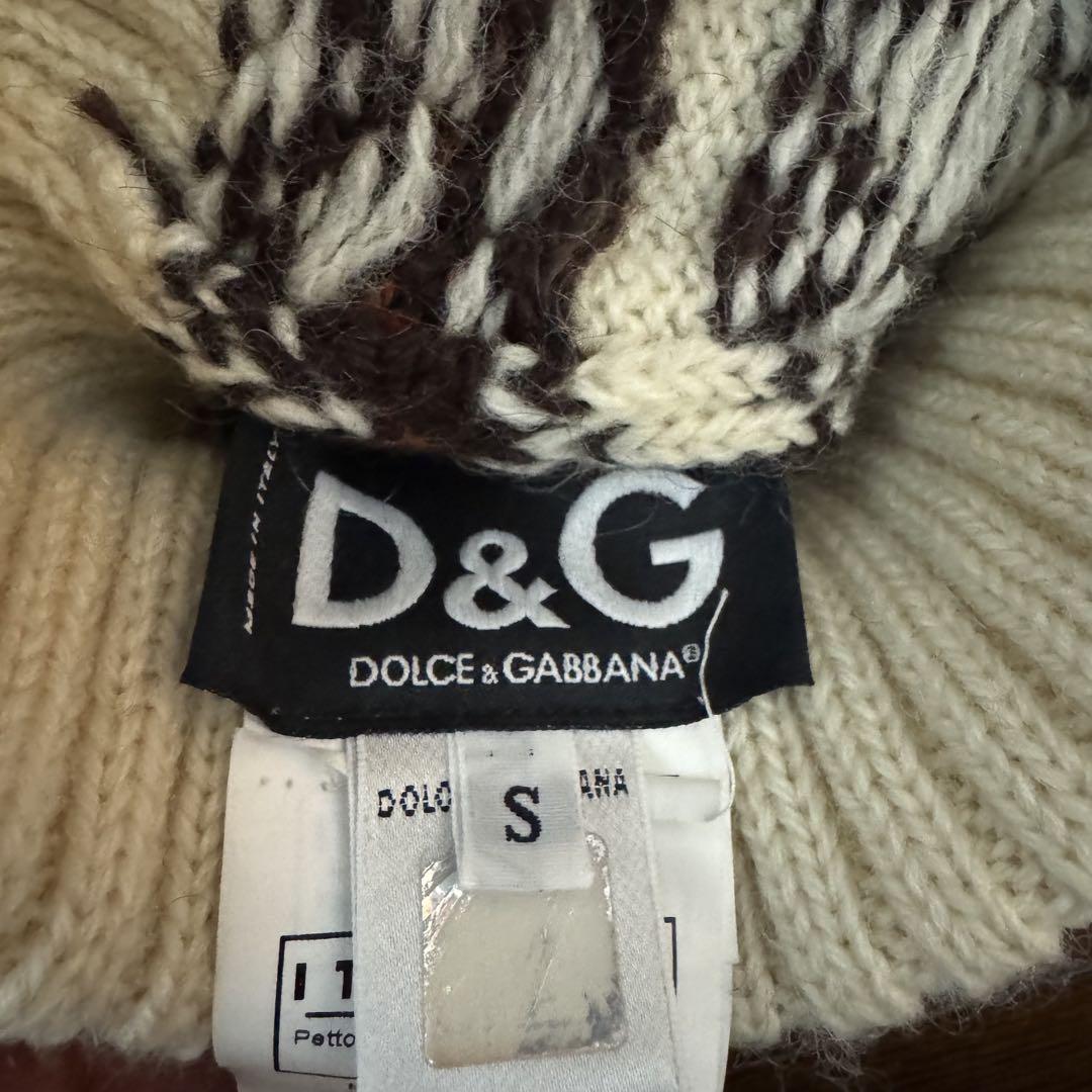 [希少レア]00s D&G ドルチェ&ガッバーナ ニット帽 送料無料 古着