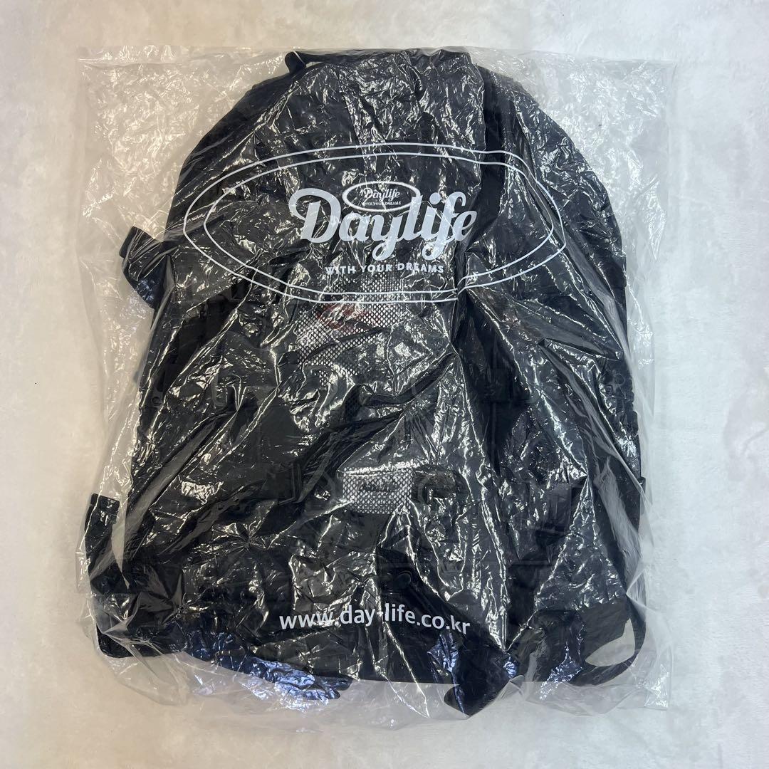 DAYLIFE ダブル ストリング バックパック リュック 黒 通学 新生活