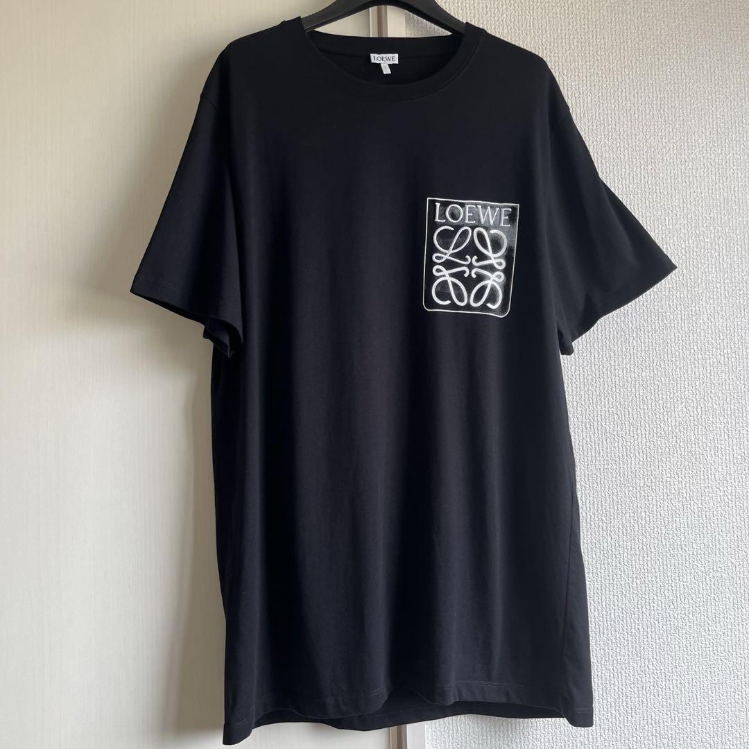すぐお届け【LOEWE】ロエベ テリーアナグラム刺繍Tシャツ LOEWE Tシャツアナグラム刺繍