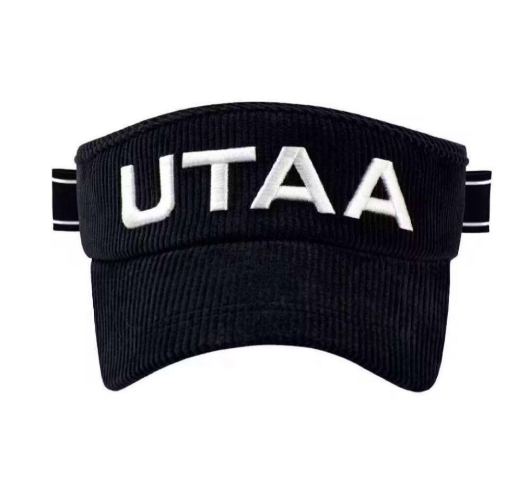 限定お買い得商品 ゴルフ UTAA ロゴ入り 人気 コーデュロイ風バイザー レディースウェア