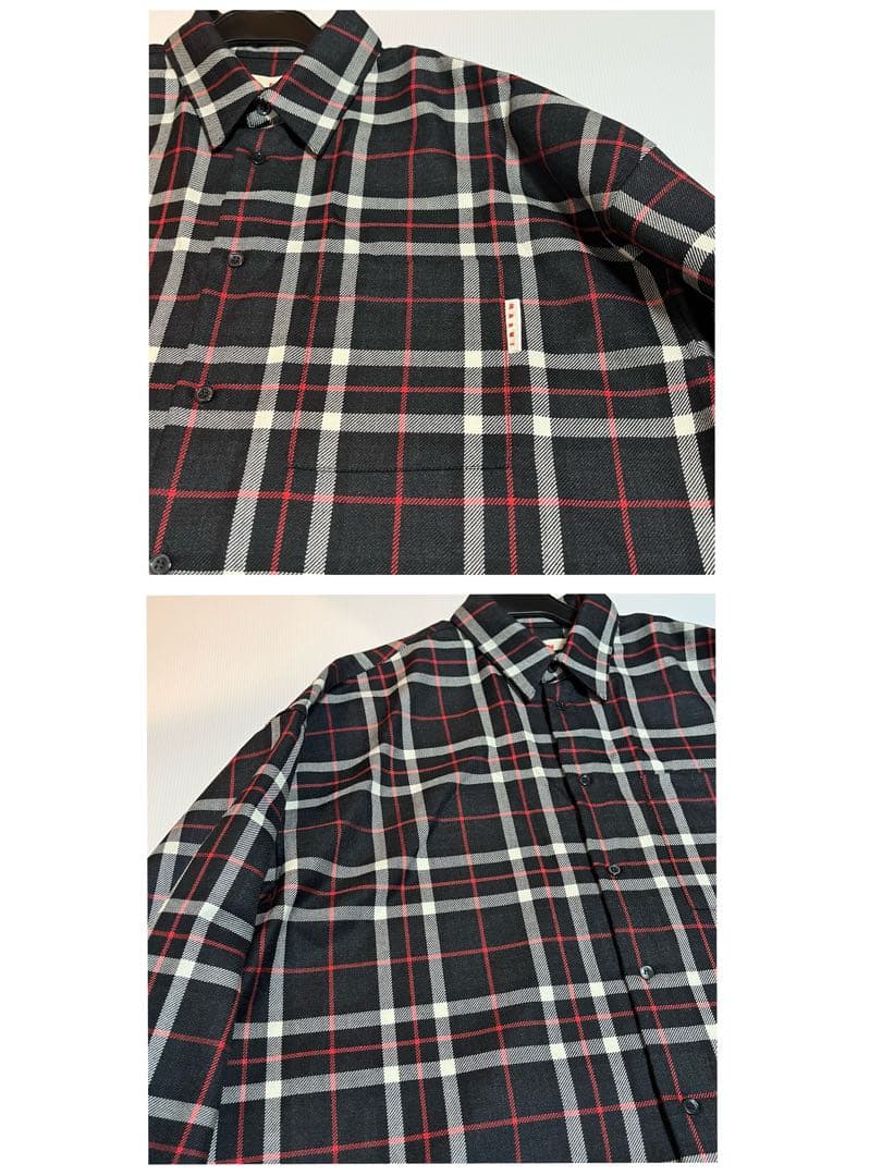 【極美品】マルニ　MARNI チェックシャツ　48 大きめ