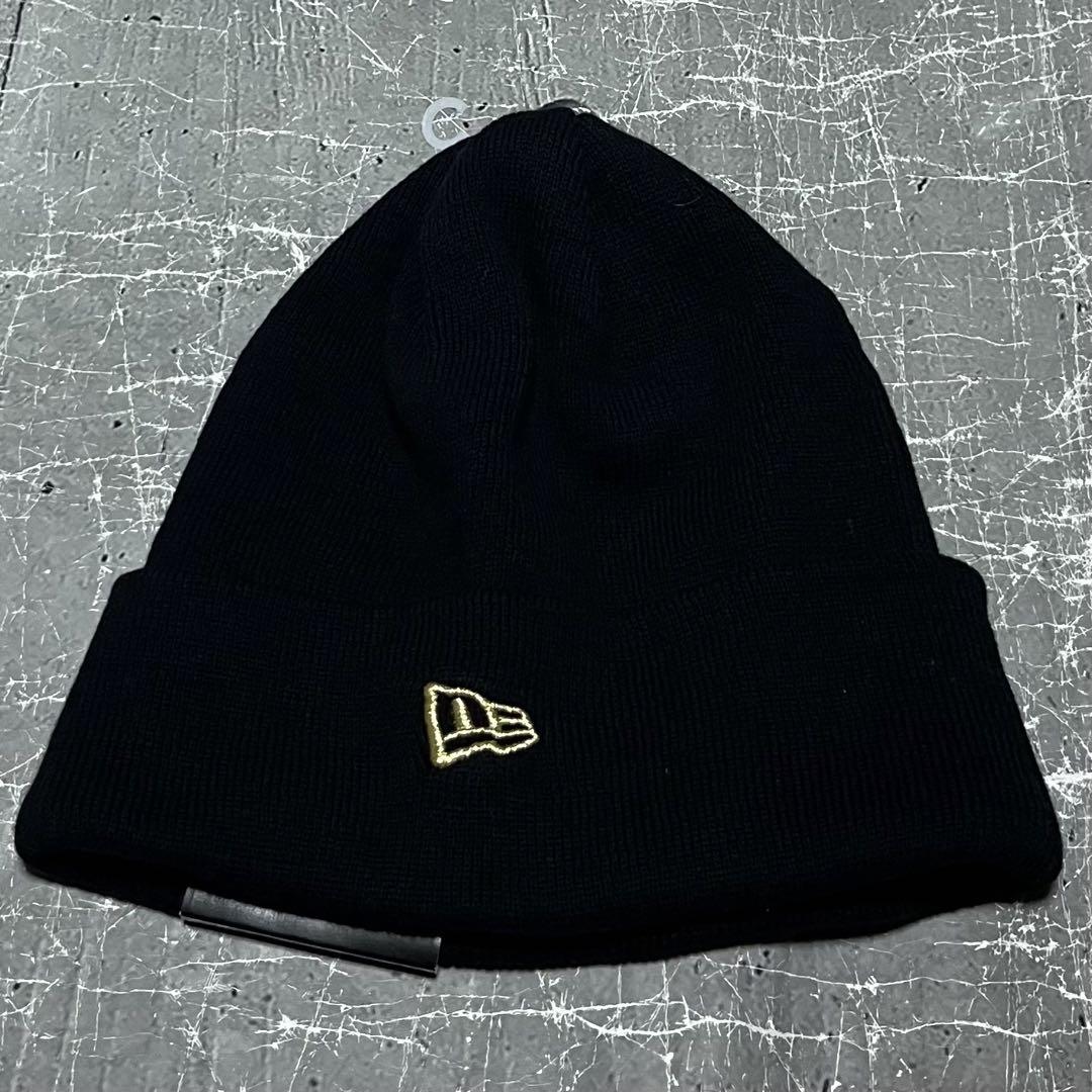 ニューエラ　NEW ERA 三浦技研　MIURA 刺繍ロゴ　ブラック　ニット帽