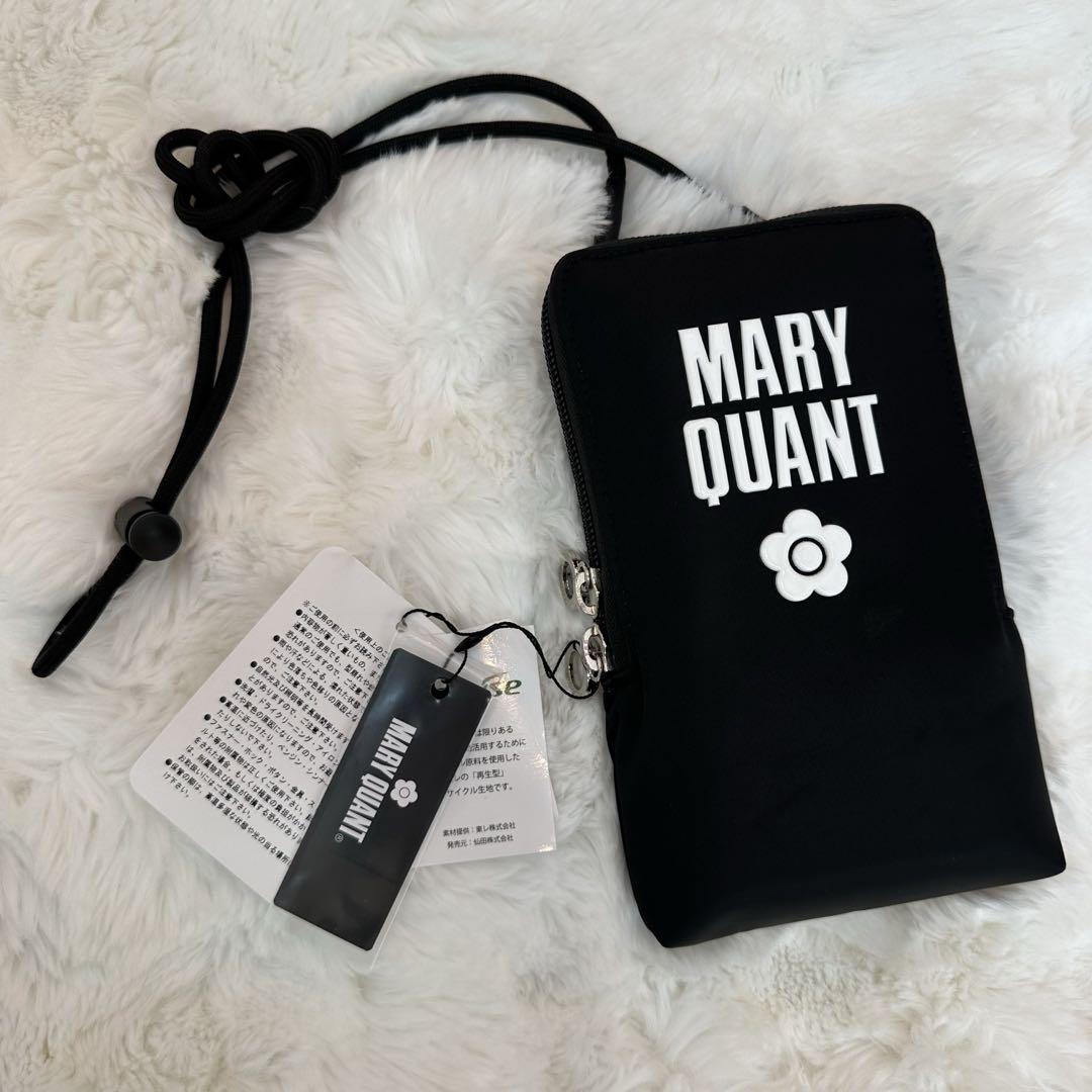 【新品】MARY QUANT ECOファブリック ショルダーパース ブラック