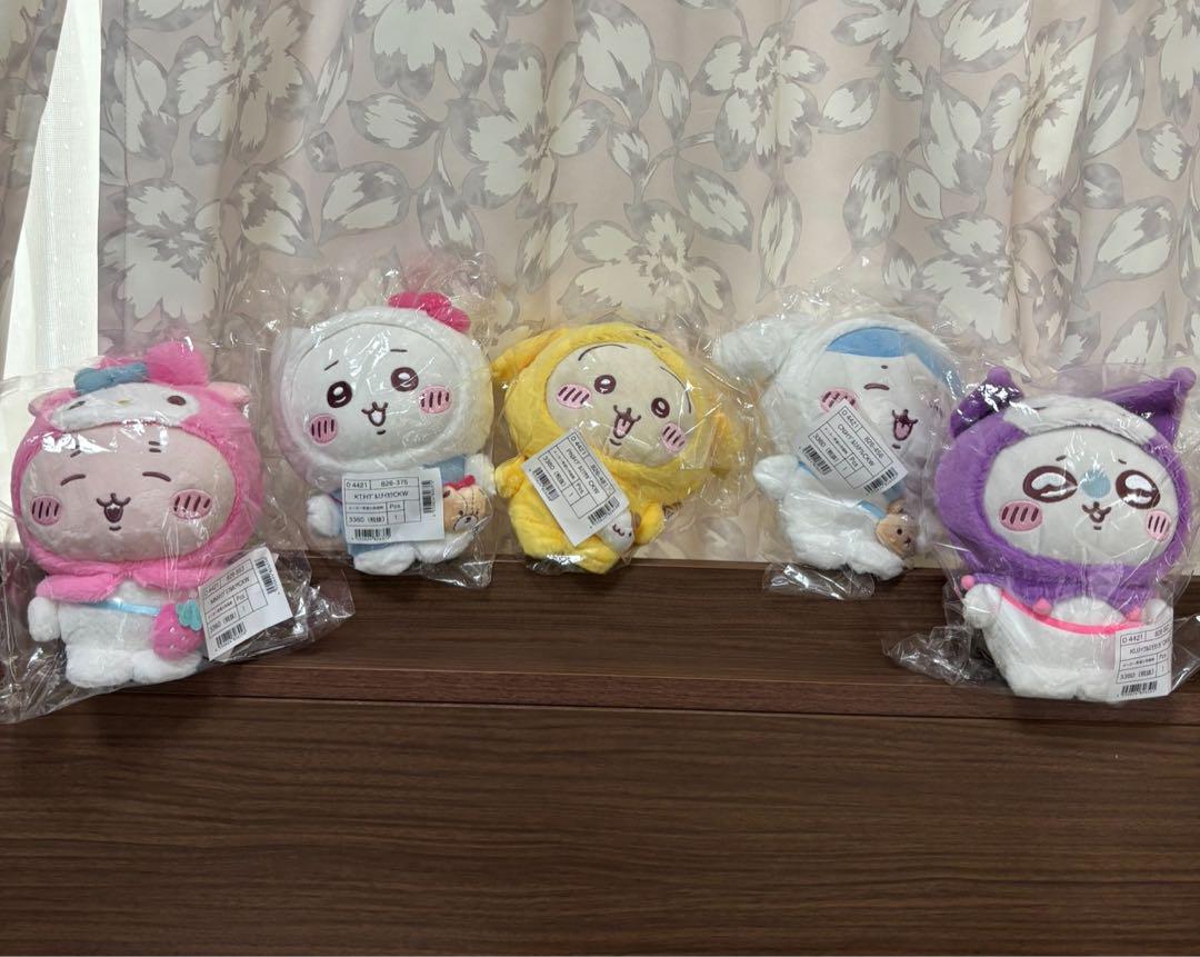 ちいかわ サンリオ コラボ ぬいぐるみ 5種 コンプリートセット