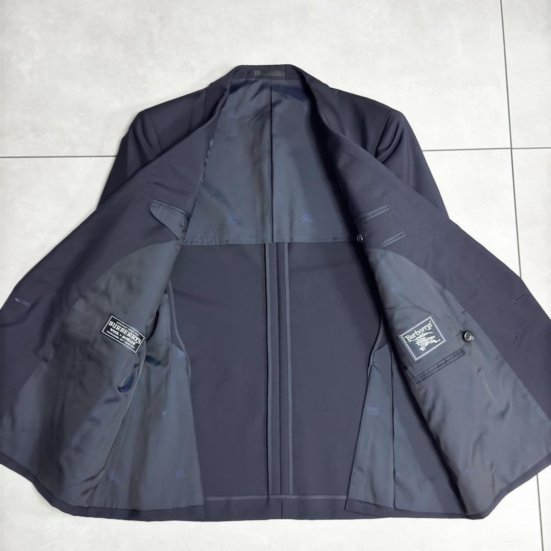 Yomoさん専用 未使用級✨バーバリー　ダブルブレストブレザー　紺ブレ　ウール