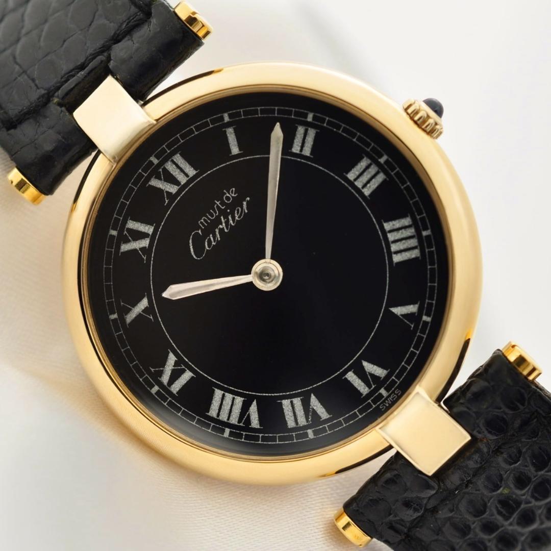 Cartier 美品 マストヴァンドーム LM ローマン ヴェルメイユ クォーツ