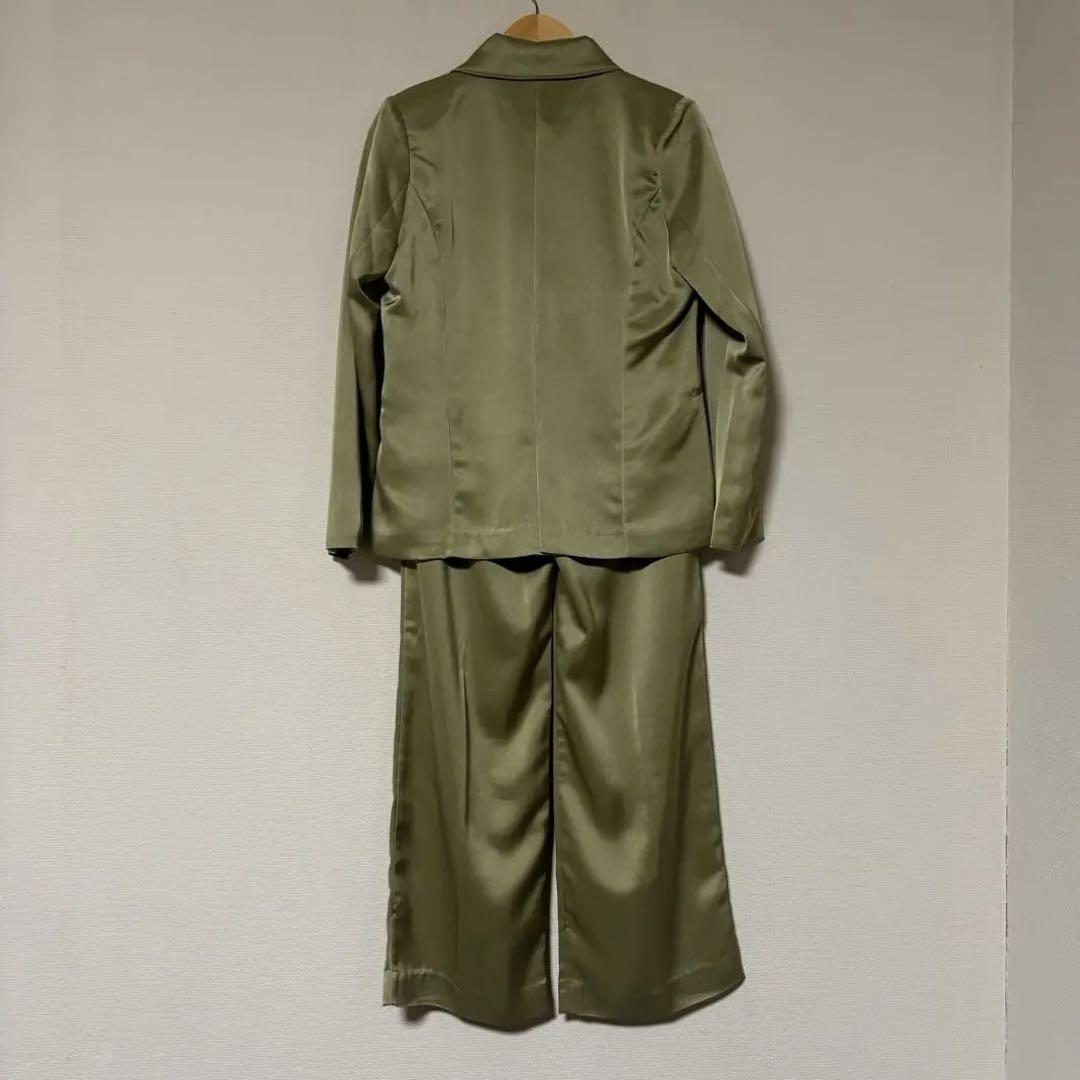 AMATERAS サテンスーツ セットアップ アマテラス ショールカラー