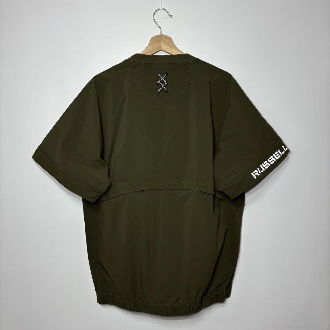 新品 ラッセルノ ゴルフ 2WAY プルオーバー ブルゾン カーキ XL 6