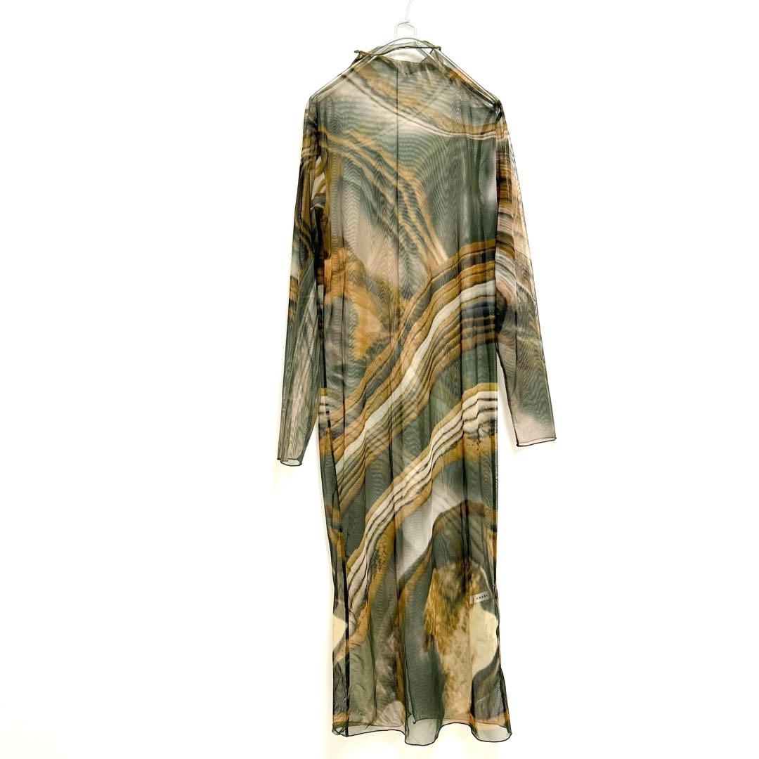 ワンピース AMERI CROOKED STRATUM SHEER DRESS M