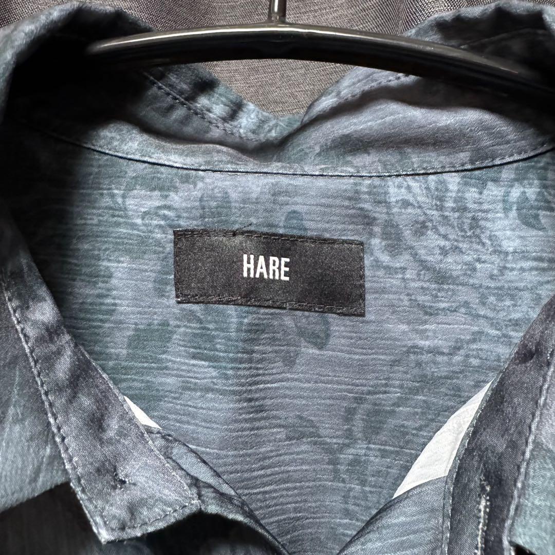 HARE 花柄オーバーサイズ半袖シャツ