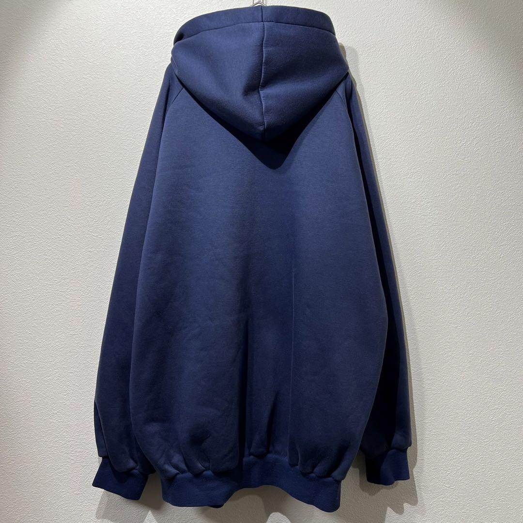 【希少】90s Carhartt ジップパーカー ビッグシルエット ブルー L