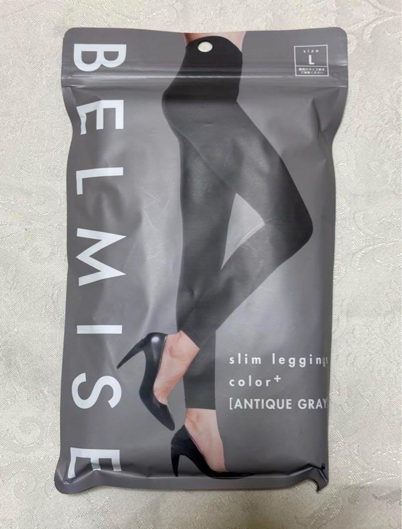 BELMISE スリムレギンス L アンティークグレー