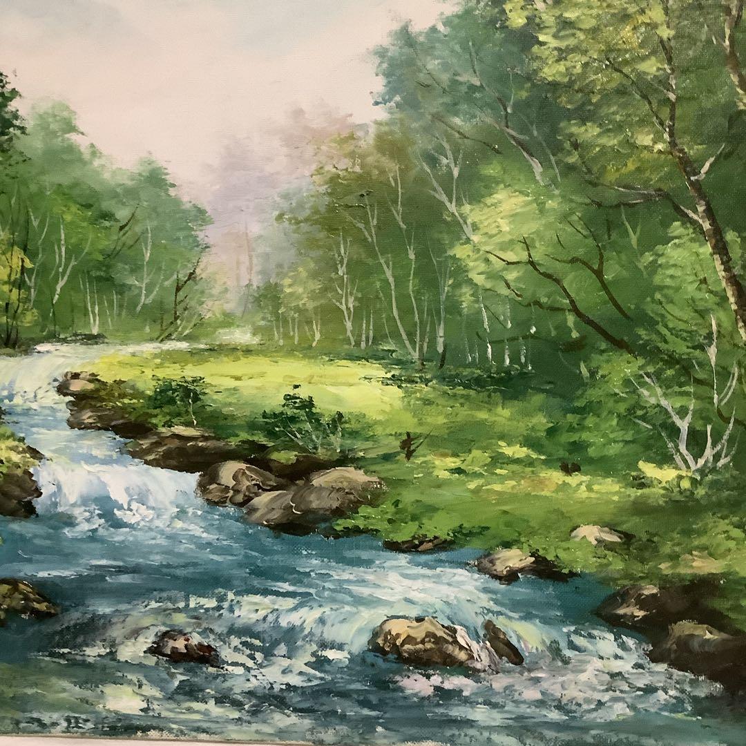 穂高連峰　F10号　 画家今井 弘 今井弘画伯作 穂高連峰 油彩 風景画｜Yahoo!フリマ（旧PayPay