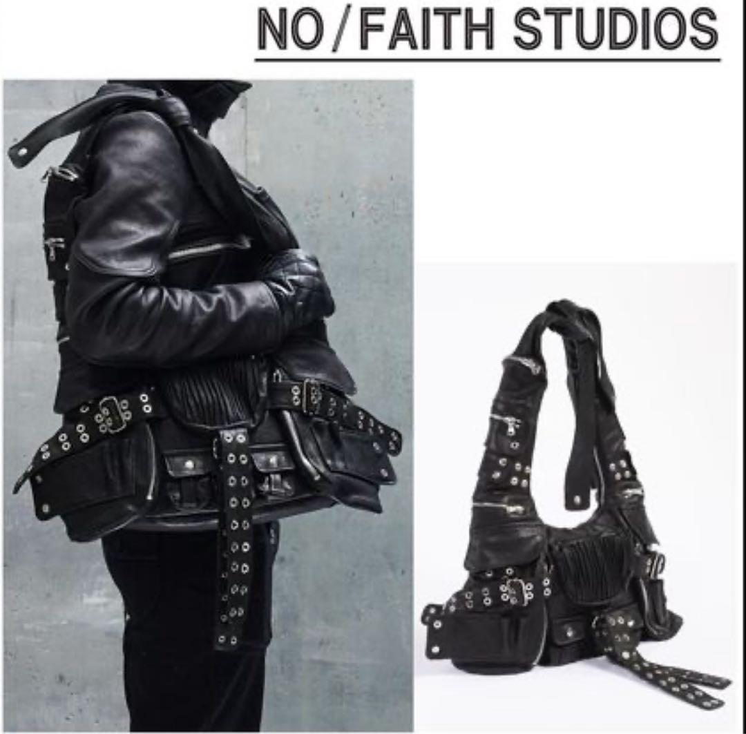 no/faith studios multipocket leather bag
