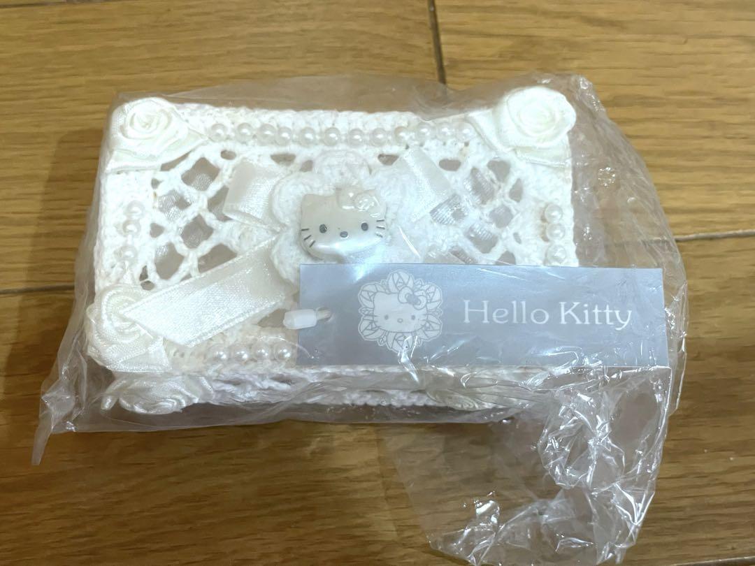 【未使用】サンリオ　キティ　レース　バスケット　小物入れ