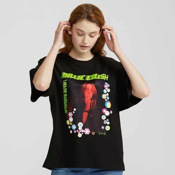 【新品未開封・送料無料】 ユニクロ ビリー・アイリッシュ×村上隆UT(半袖・オーバーサイズ Tシャツ(半袖/袖なし)
