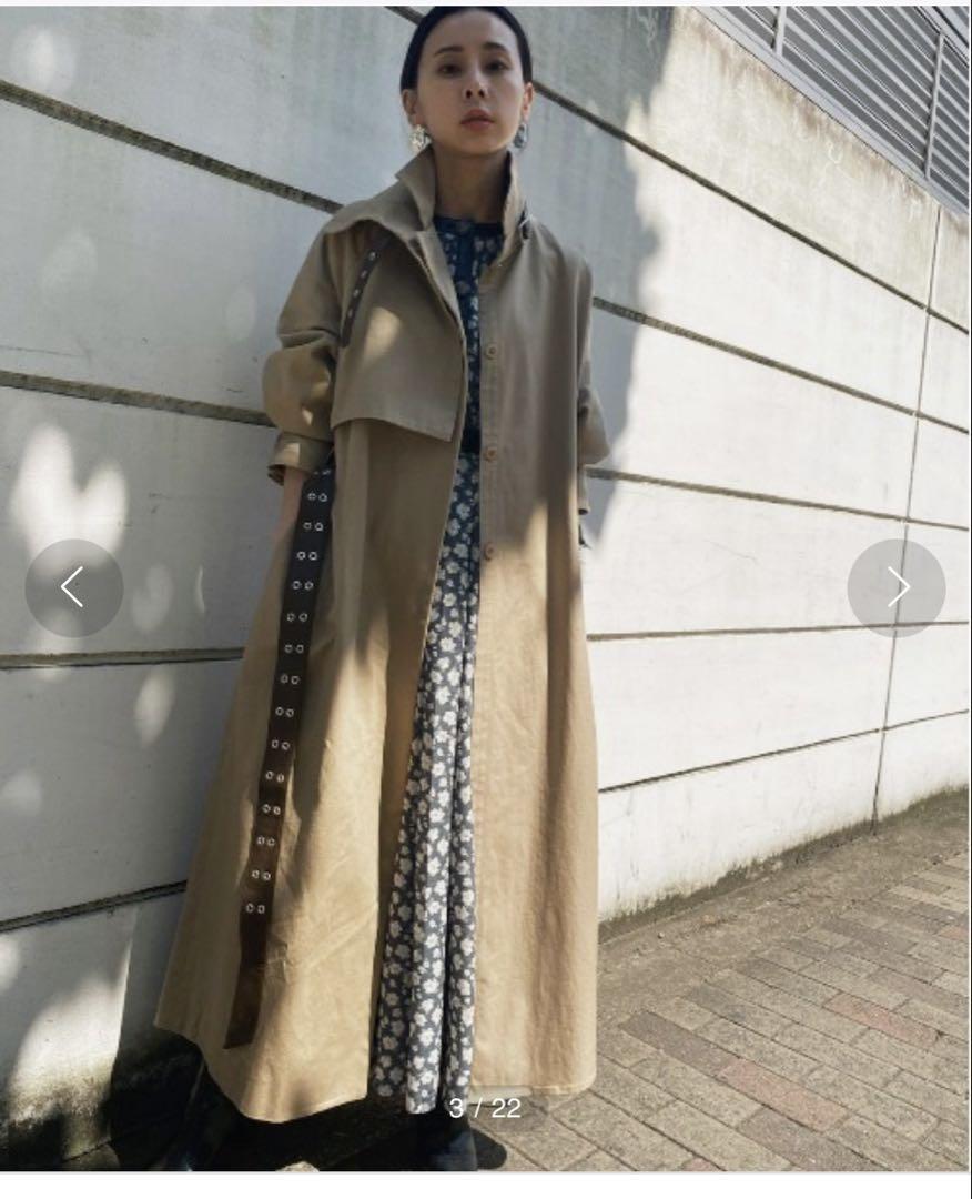 ジャケット・アウター Ameri ASYMMETRY STAND COLLAR COAT