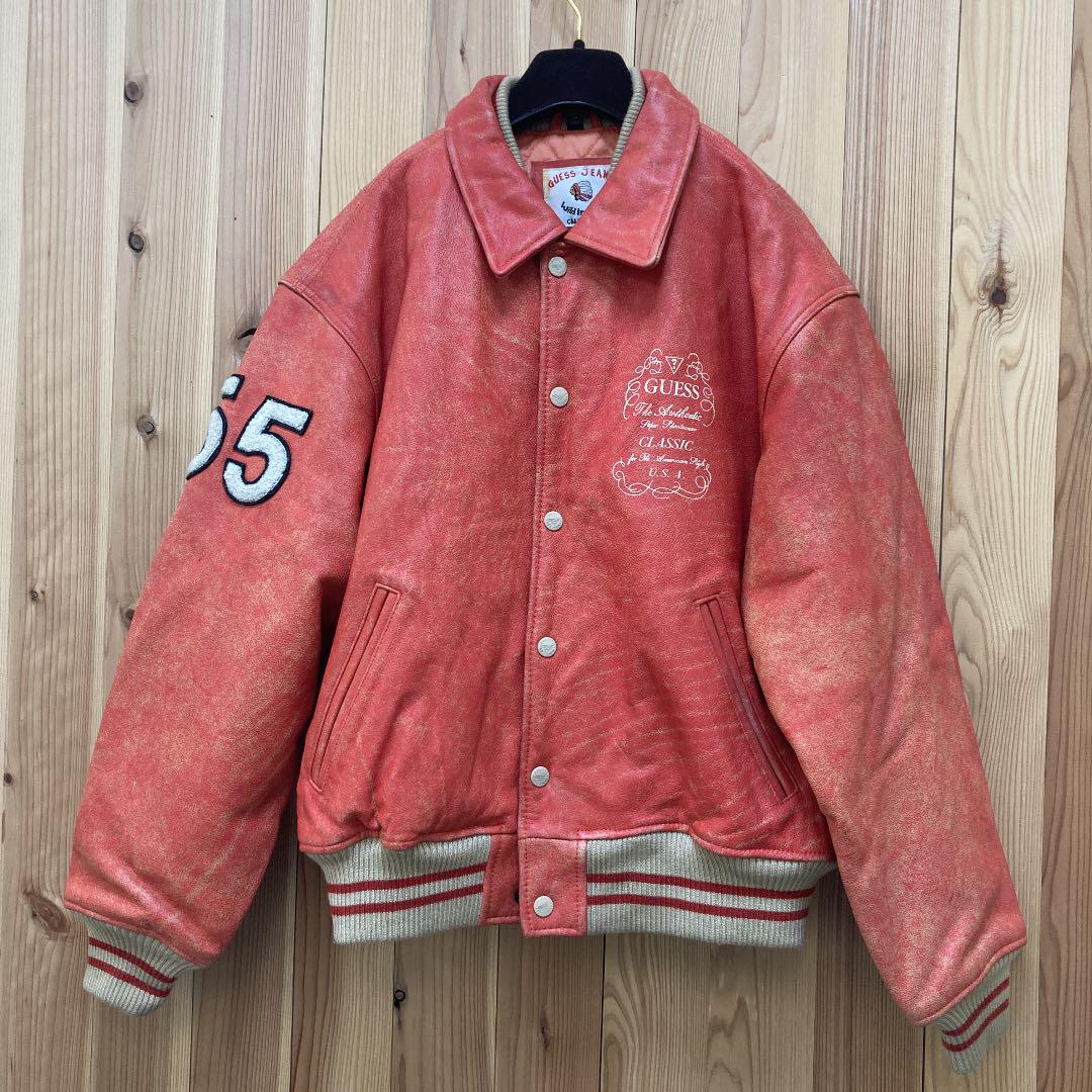 魅了 ヴィンテージ 90s M スタジャン オールレザー JEANS GUESS - レザージャケット - app 魅了 ヴィンテージ 90s M スタジャン オールレザー JEANS GUESS - レザージャケット - app