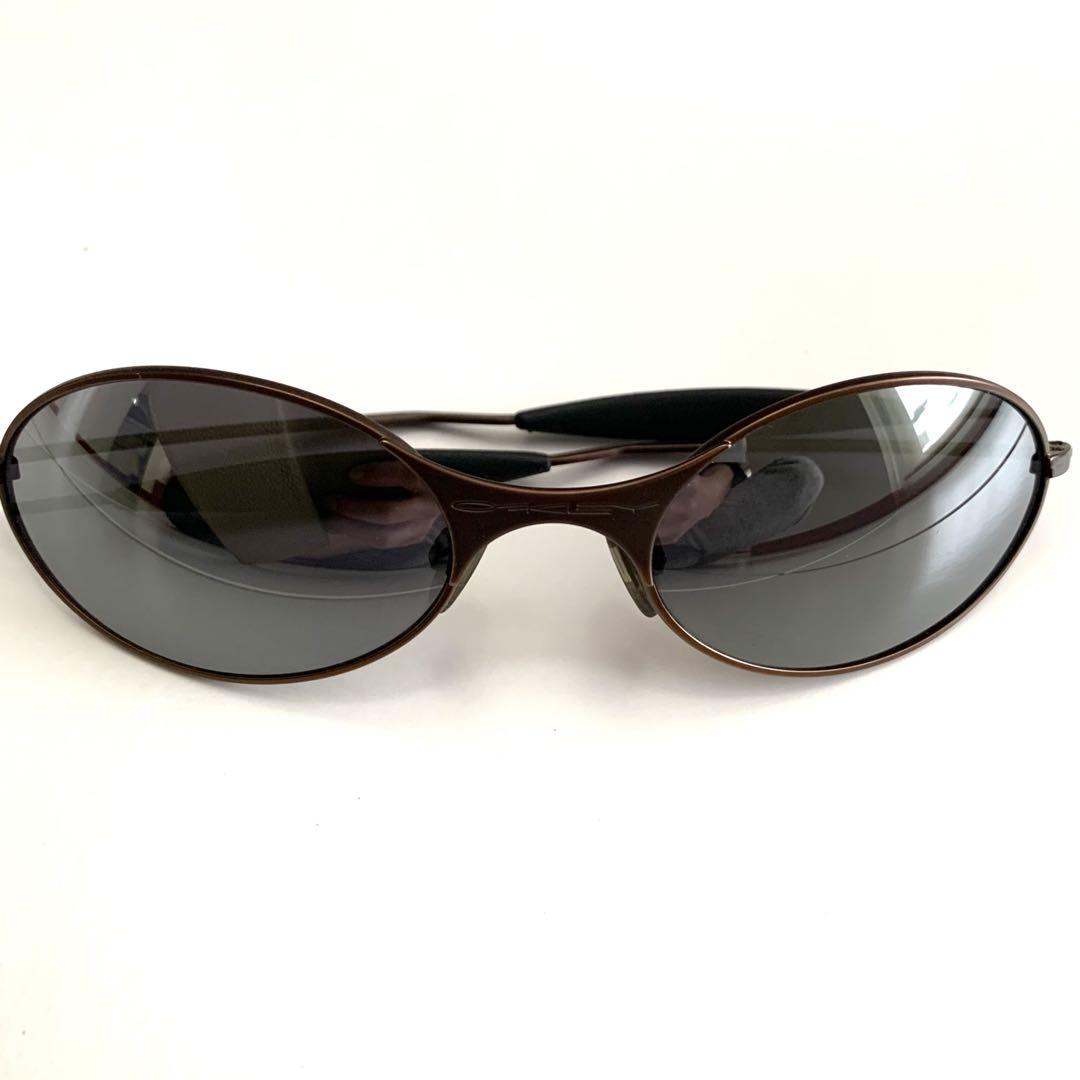 美品オークリー サングラス oakley e-wire metal tech - メルカリ