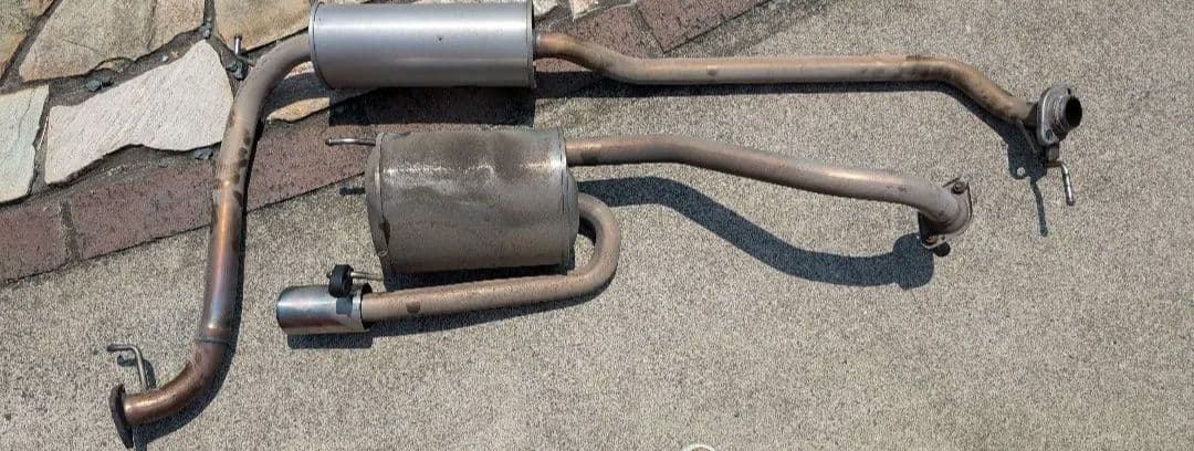 ge8 純正センターパイプとリアピース