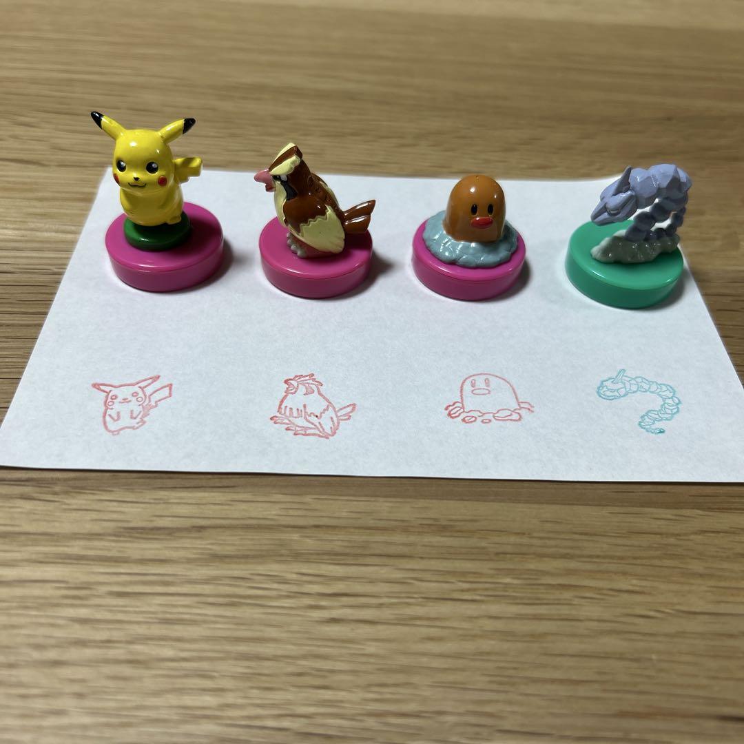 当時物　ポケモン　初期　スタンプ　フィギュア　平成　レトロ 当時物】初代ポケモン スタンプ レトロ フィギュア スタンプ付き