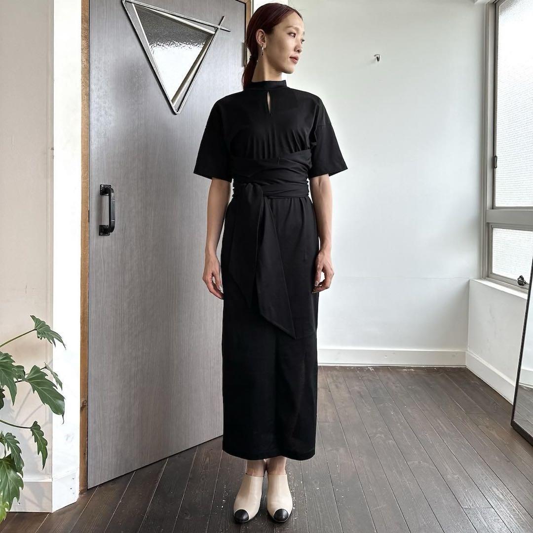 mame スビン コットン ジャージー ドレス ワンピース 23pf mame スビン コットン ジャージー ドレス ワンピース 23pf