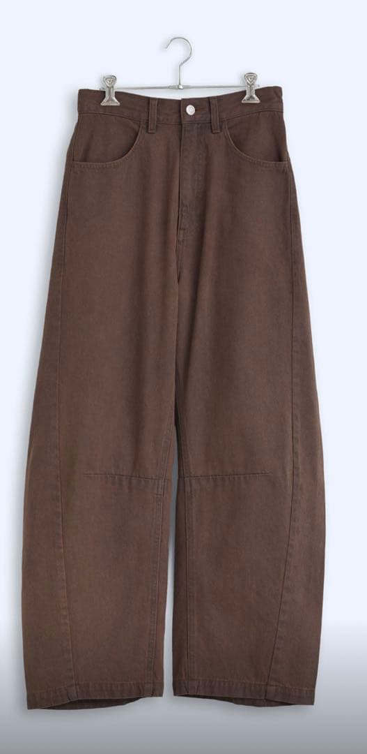 未使用品 「KELEN / ケレン」カーブデザインカラーデニム(ブラウン) 未使用品 「KELEN / ケレン」カーブデザインカラーデニム(ブラウン)