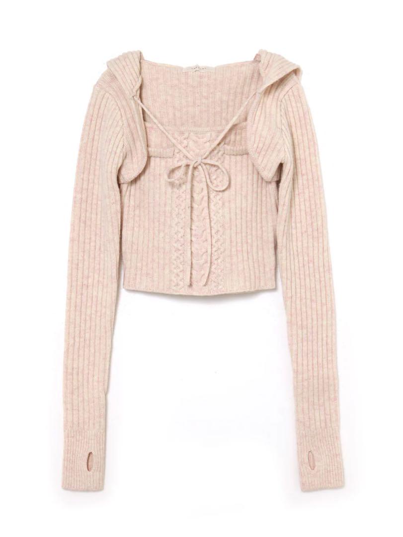 ANDMARY Hazel knit set Pink ピンク