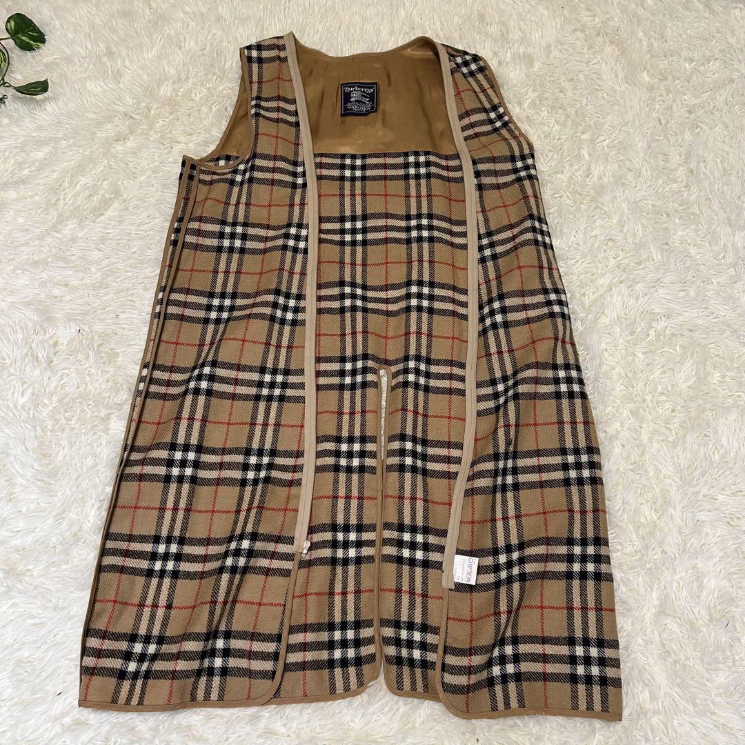 美品　バーバリー　ステンカラーコート　トレンチコート　ウールライナー　ロング丈