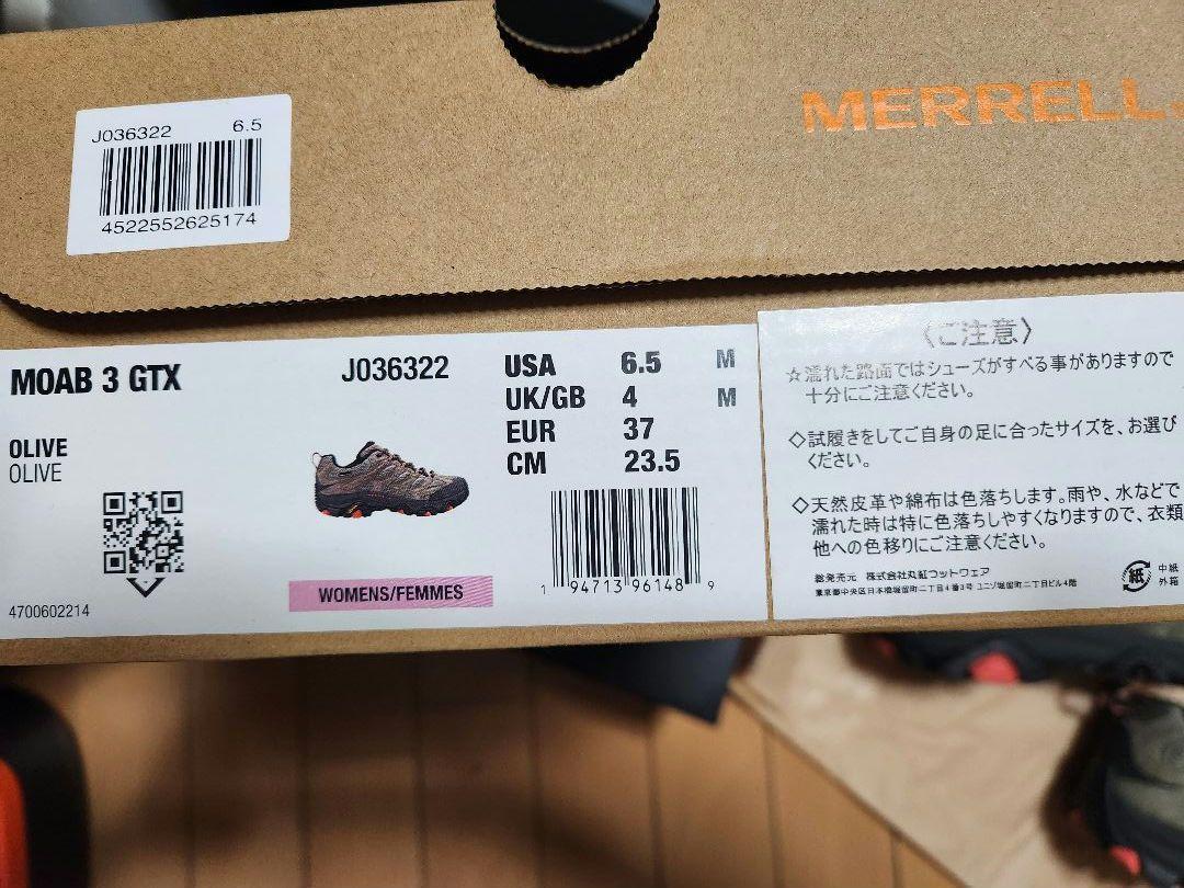 MERRELL　MOAB 3 GTX　23.5㎝