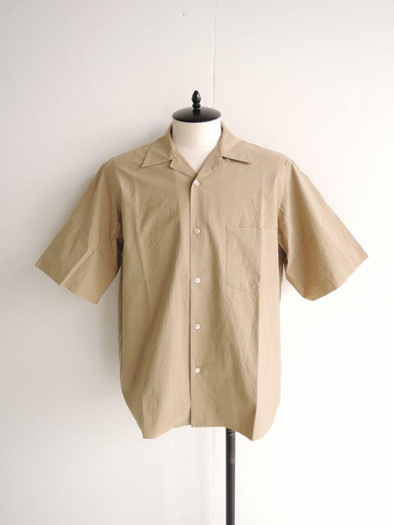 送料無料の商品 AURALEE オープンカラーシャツ シャツ/ブラウス(半袖/袖なし)