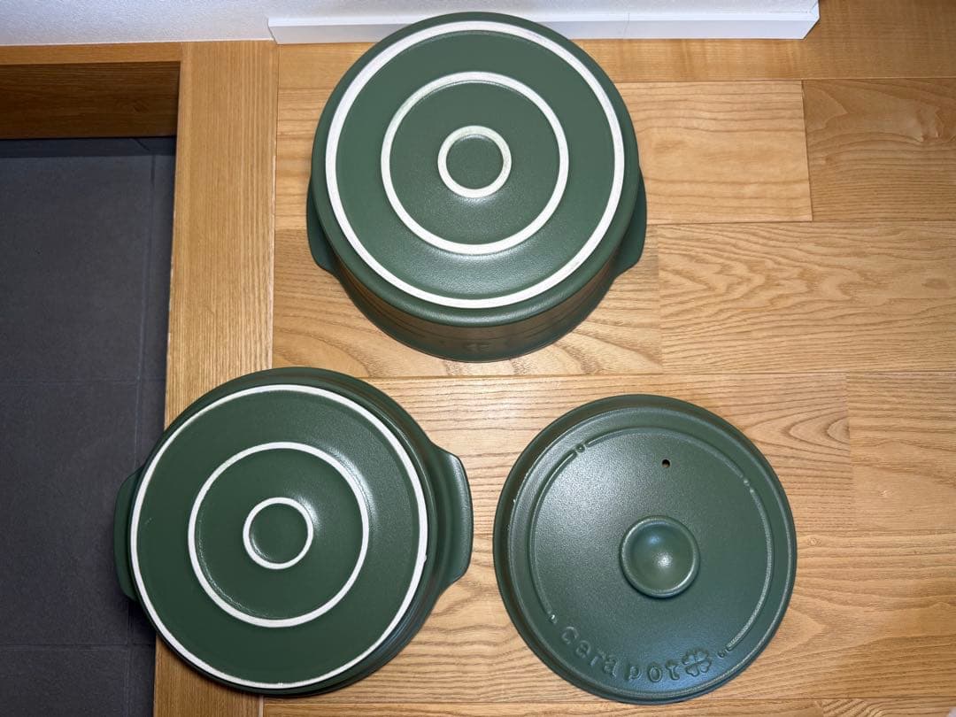 CERAPOT セラポット モスグリーン 26cm 4点セット 鍋