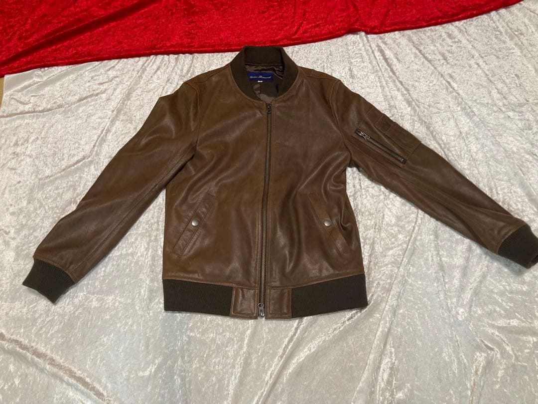 URBAN RESEARCH ミリタリー系　本革ジャケット　ブラウン　サイズ38