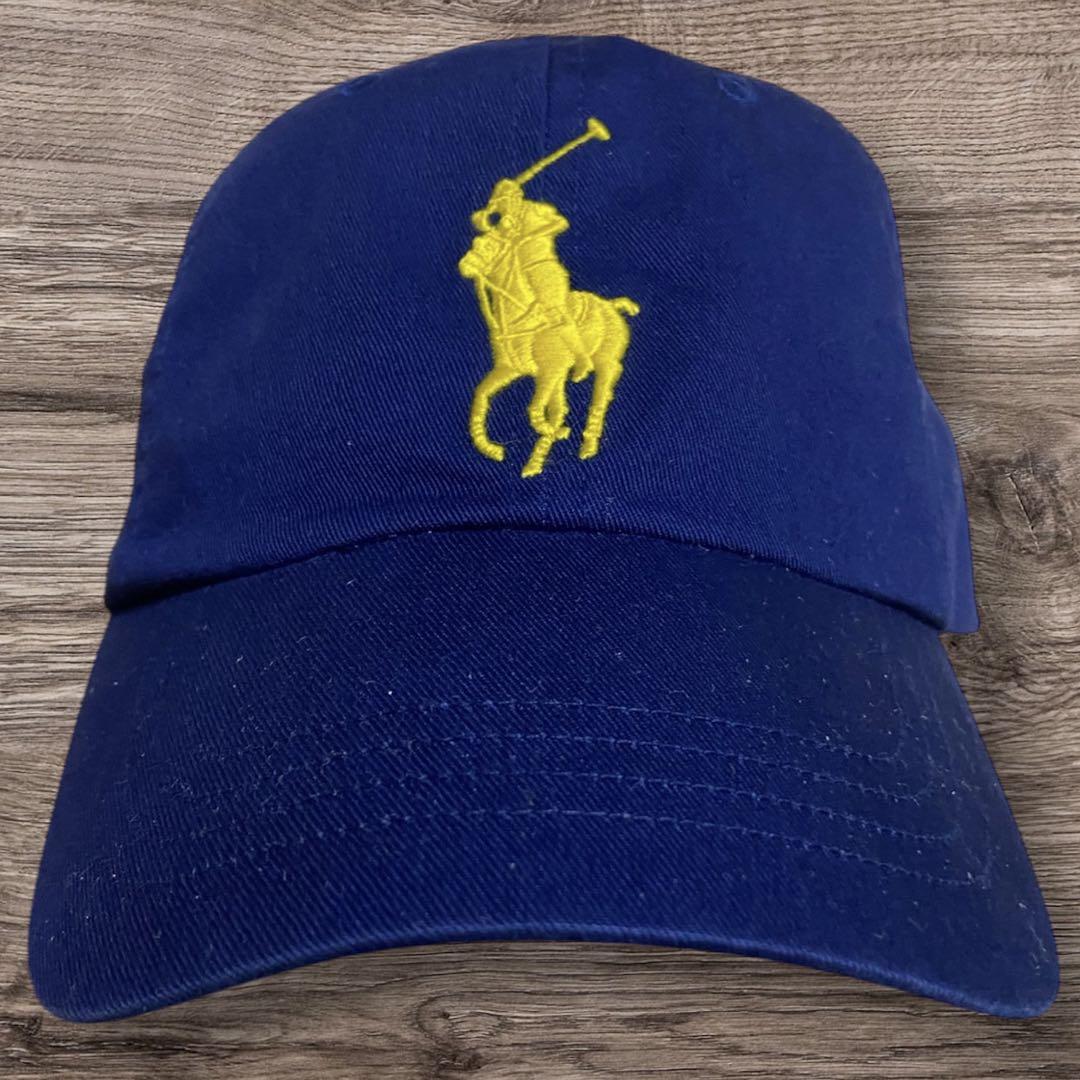 POLO RALPHLAURENused. ビックポニーキャップONE size