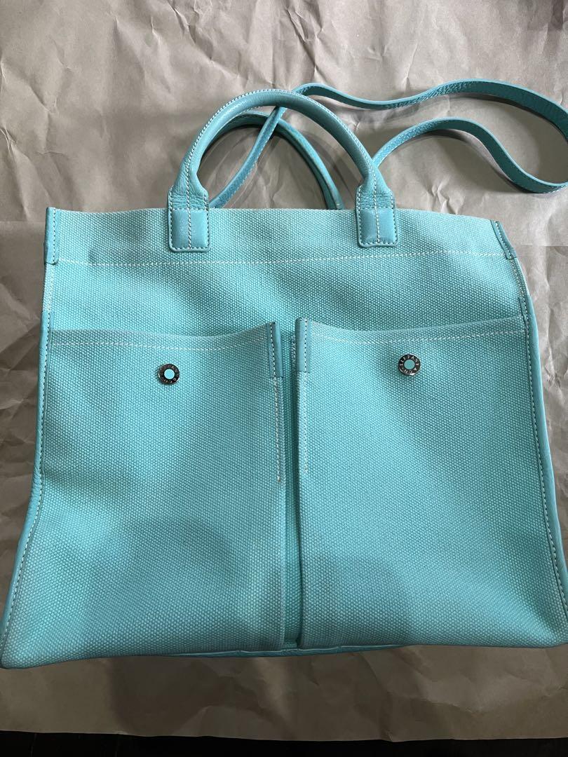TIFFANY&Co. ティファニー ジットニー 2way トートバッグ　ブルー 29,800円
