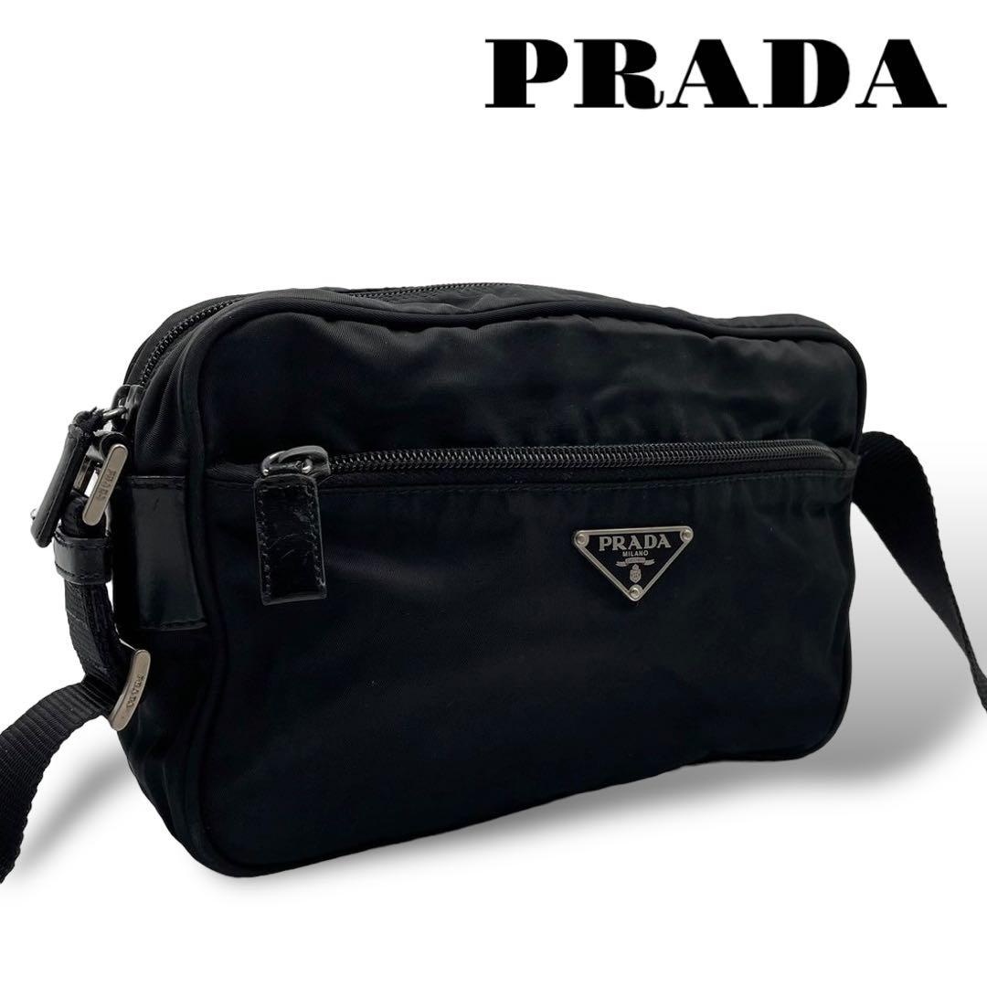 ★関税込★PRADA★三角ロゴ ポケット カメラバッグ★ ☆PRADA☆ 三角ロゴ ポケット カメラバッグ ☆正規品☆ (PRADA