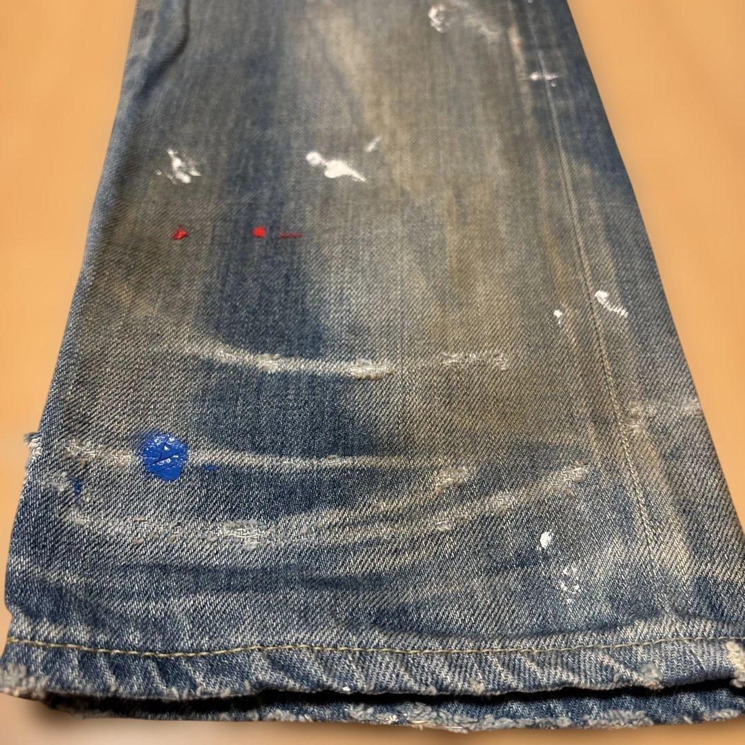 マーブルズ ヴィンテージペンキ加工ジーンズ サイズXL マーブルズ ヴィンテージペンキ加工ジーンズ サイズXL