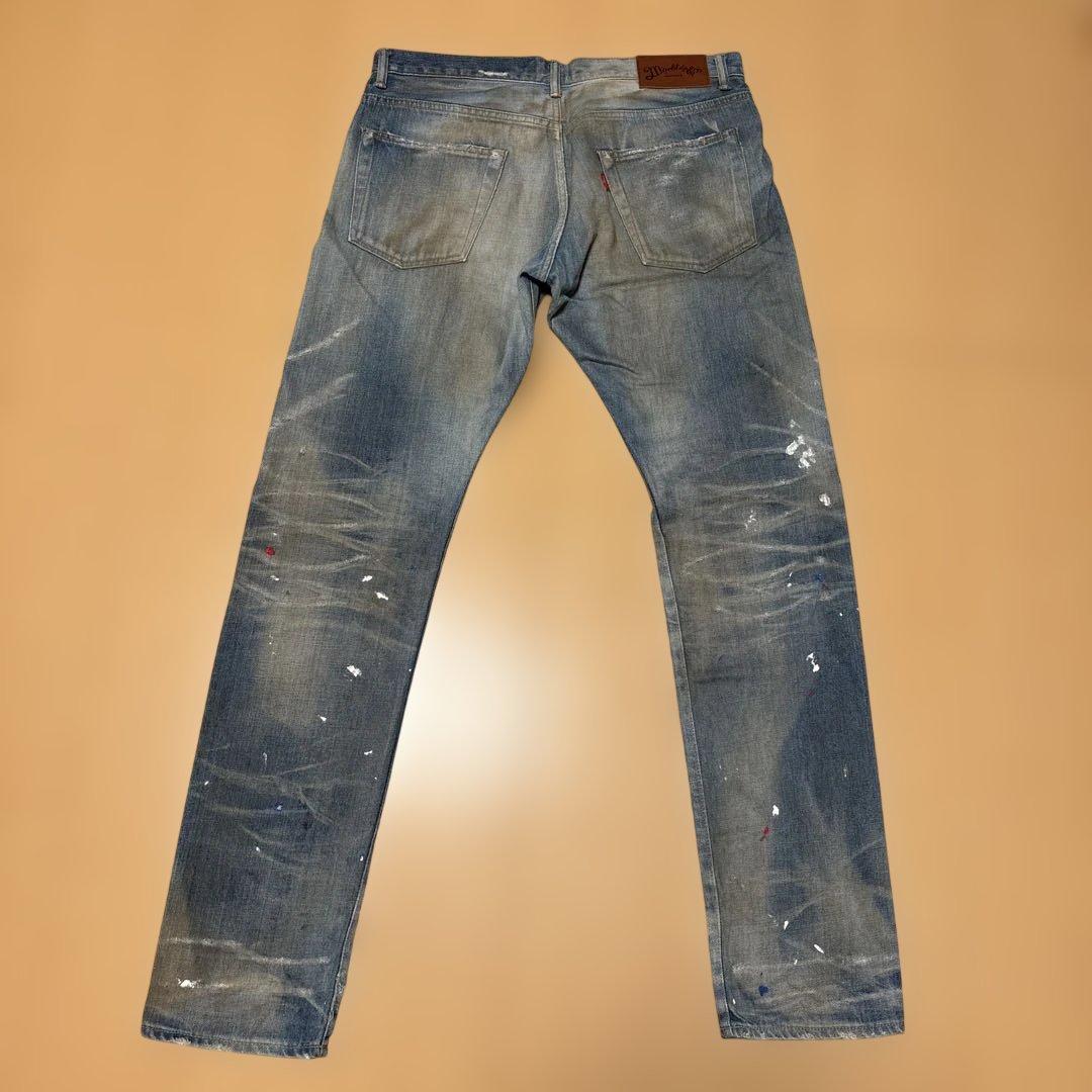 マーブルズ ヴィンテージペンキ加工ジーンズ サイズXL マーブルズ ヴィンテージペンキ加工ジーンズ サイズXL