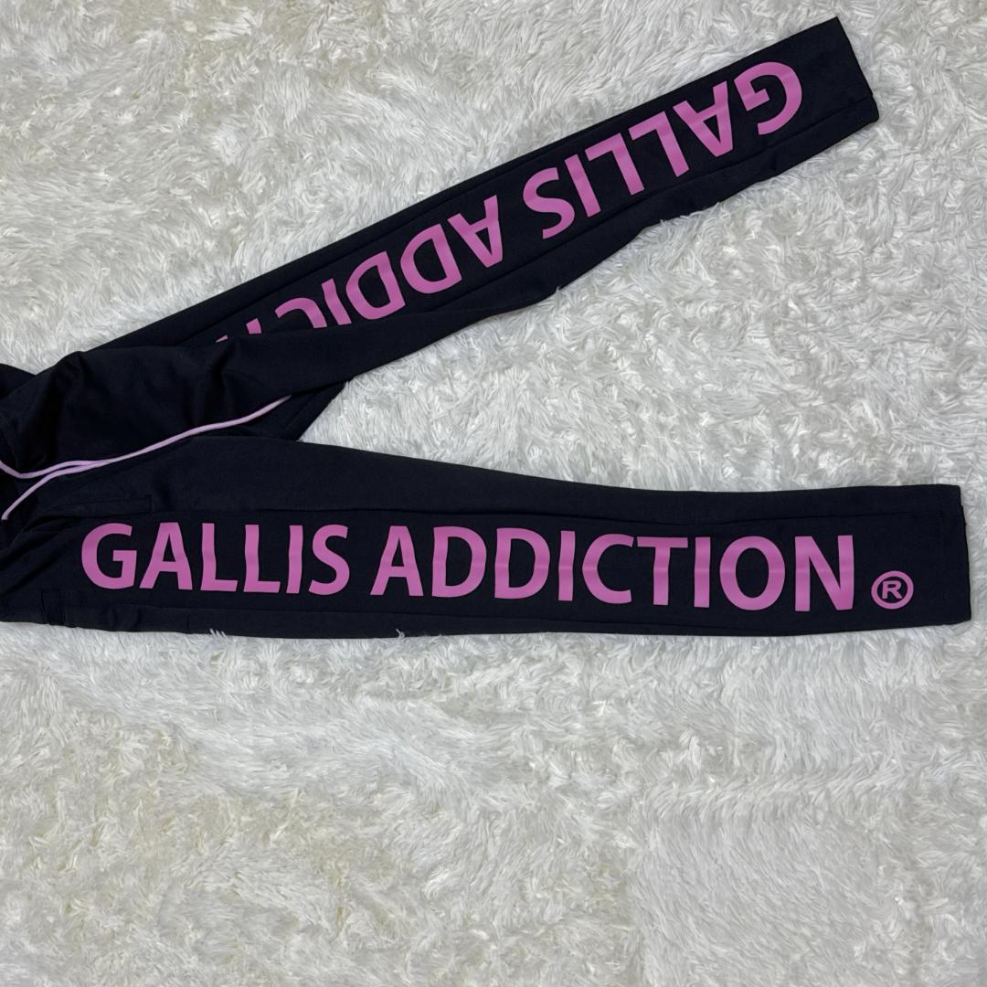 ビックロゴ GALLIS ADDICTION(S)大人気 パンツ スウェット 黒
