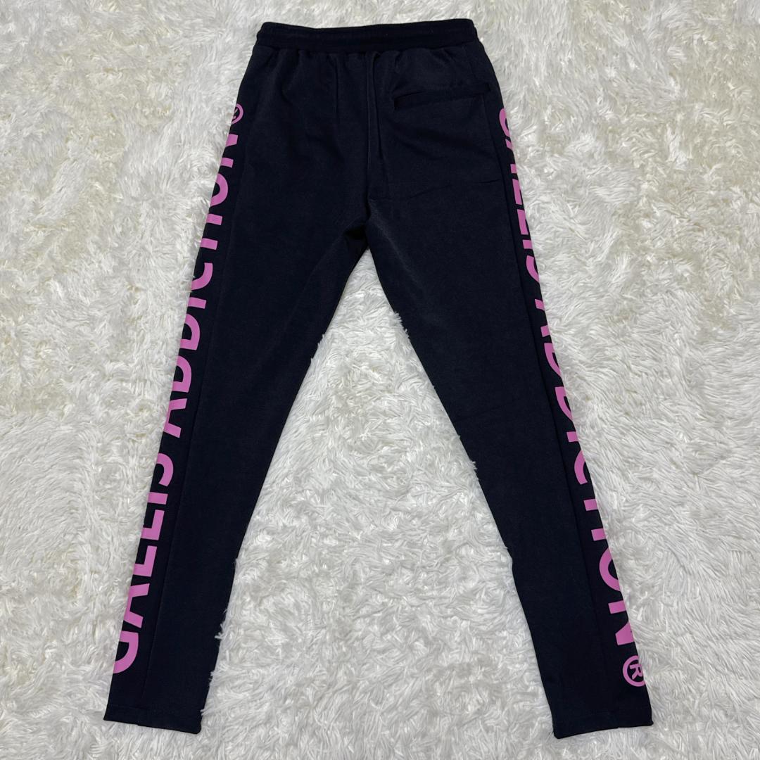 ビックロゴ GALLIS ADDICTION(S)大人気 パンツ スウェット 黒