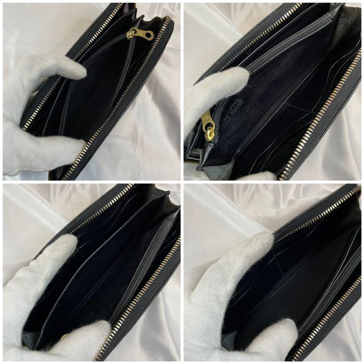 アイテム 美品 ラウンドジップ レザー イタリア製 黒 NLtlY-m73191533946 イルビゾンテ 長財布 ロゴ型押し ールの