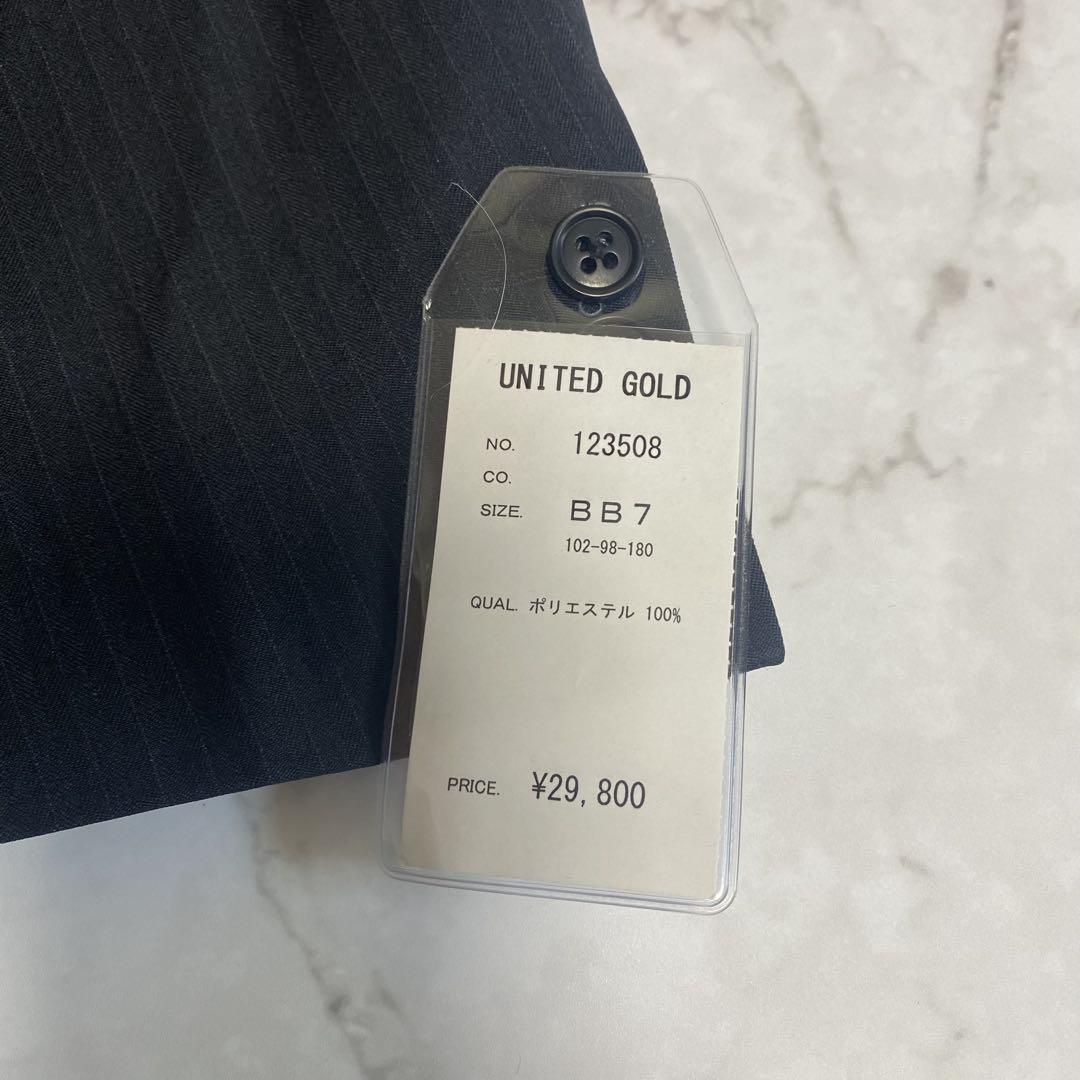 新品未使用タグ付きUNITED GOLD ビジネススーツ BB7大きいサイズ