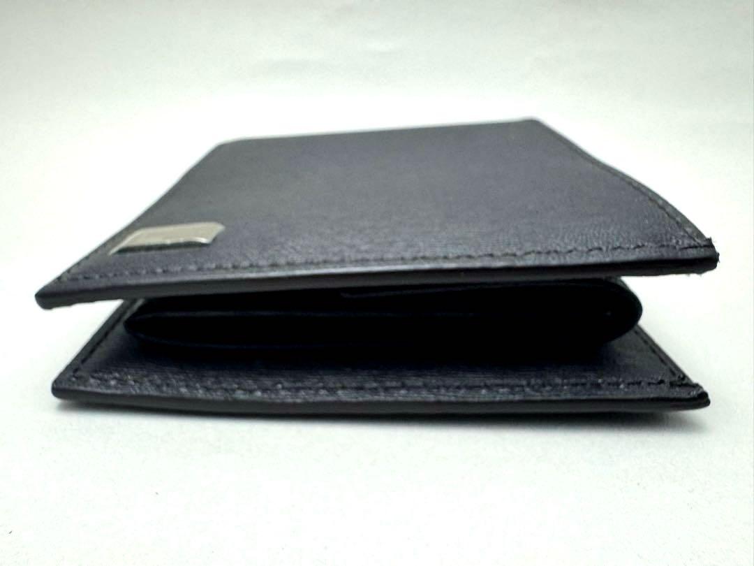 【新品未使用】dunhill ダンヒル　財布　二つ折り　黒　レザー