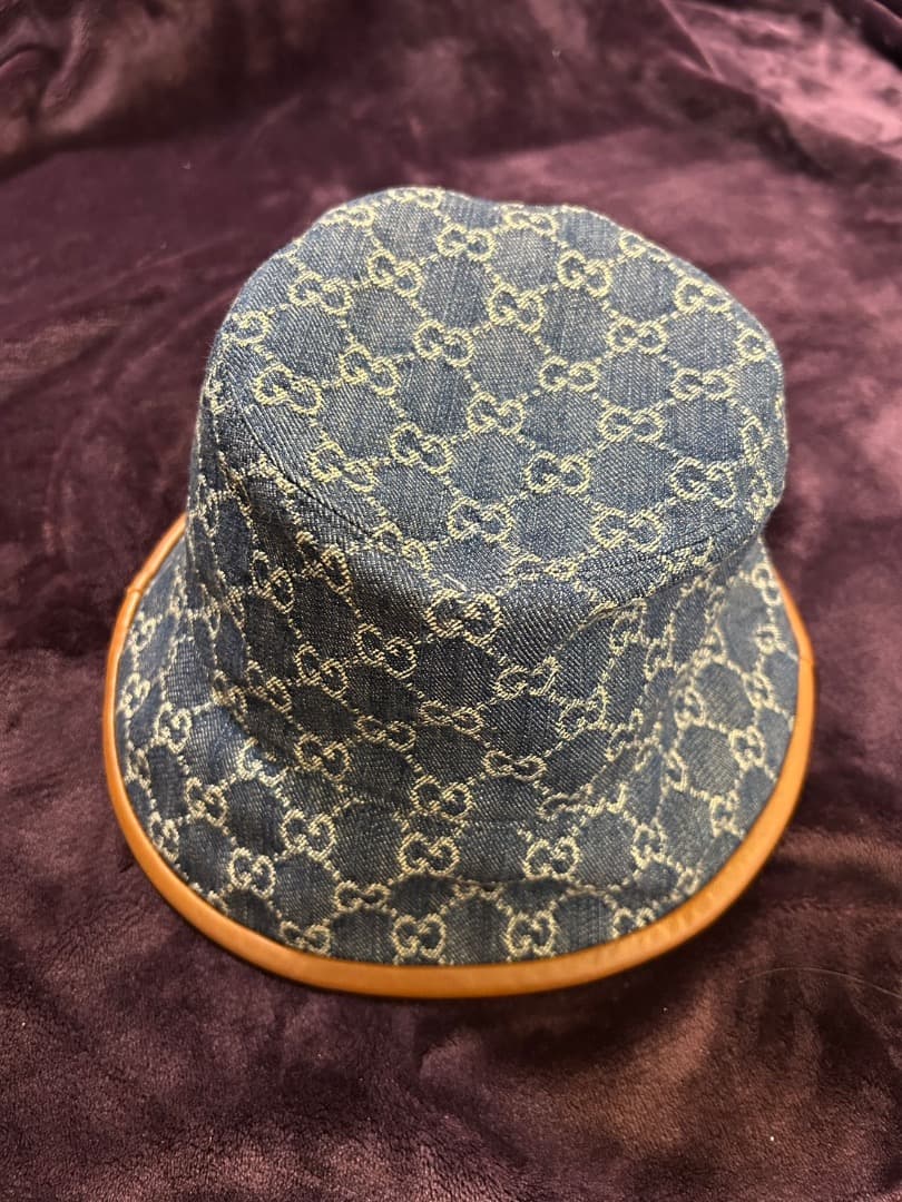 Gucci デニム バケットハット GGパターンGUCCI