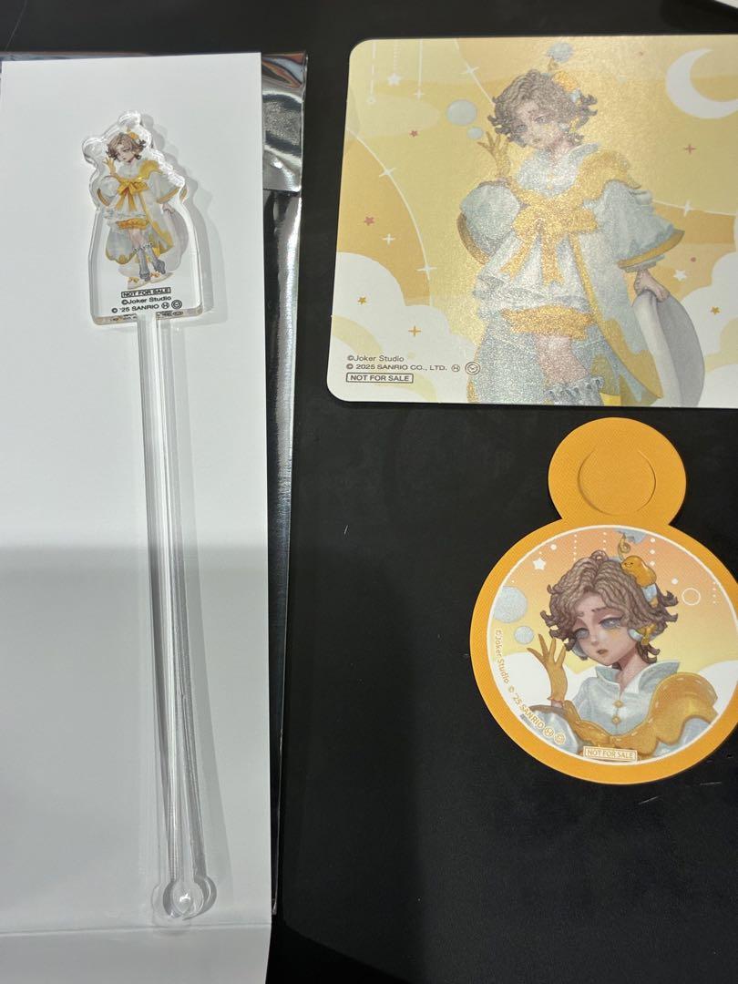 第五人格 サンリオキャラクターズ カフェ マドラー　コースター 気象学者 3点